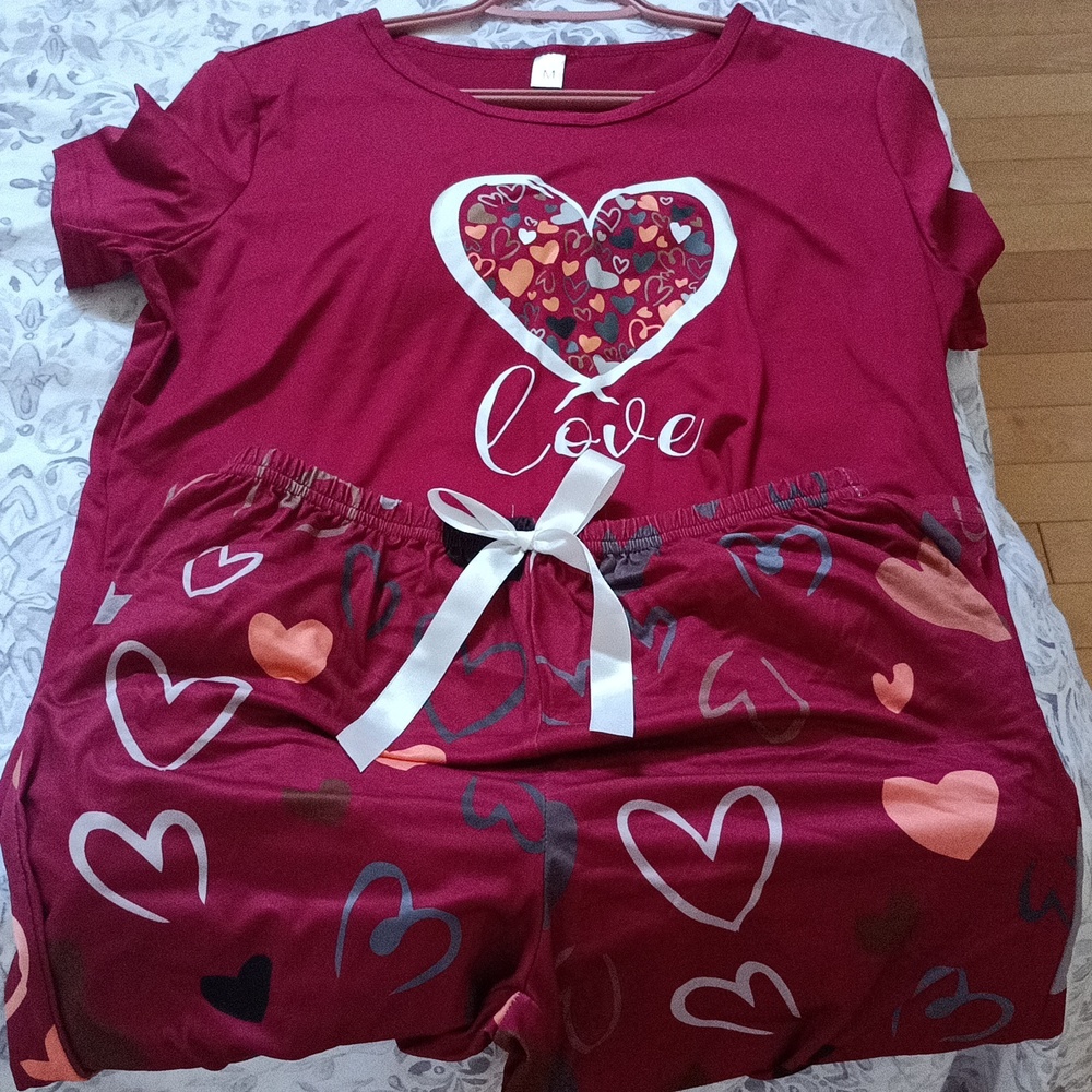 PJ set: top short sleeve + long pants